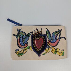Brighton 2019 Love of Art Zippered Pouch Make Up Bag EUC